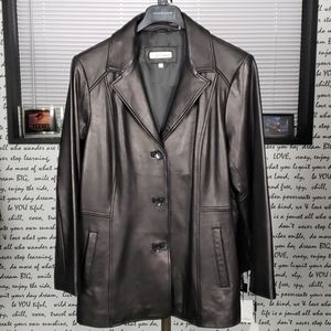 💥NEW💥 Calvin Klein Soft Black Leather Jacket